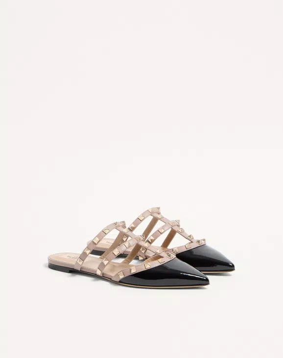 Valentino Rockstud Patent-Leather Mule - Image 6